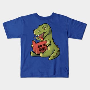 How to Grill  - Funny Cute Dino Gift Kids T-Shirt